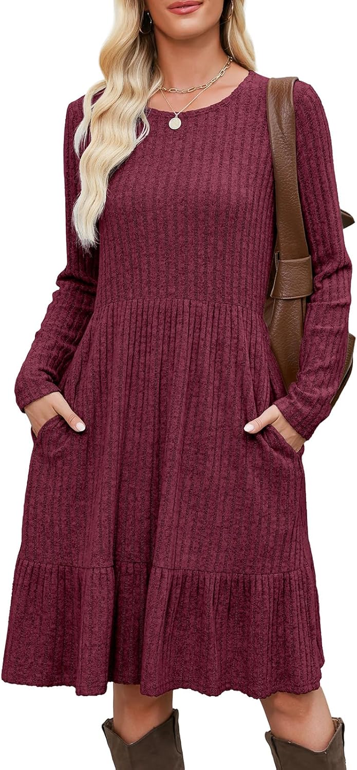 Berydress Fall Sweater Dresses for Women with Pockets and Style