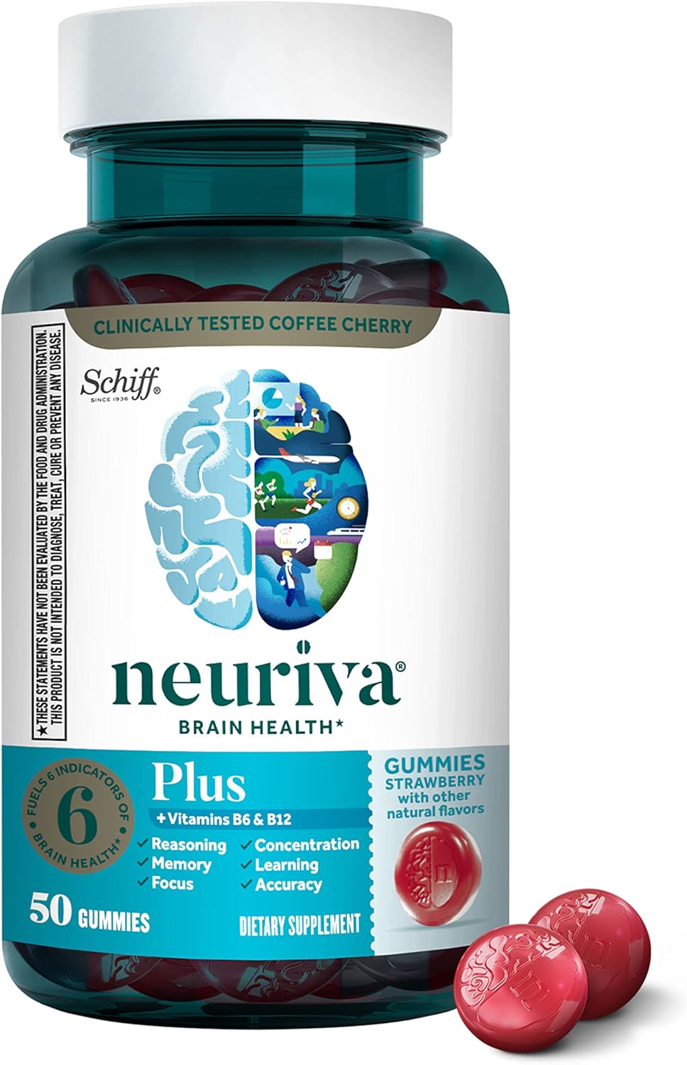 NEURIVA Plus Brain Supplement for Memory and Focus Support