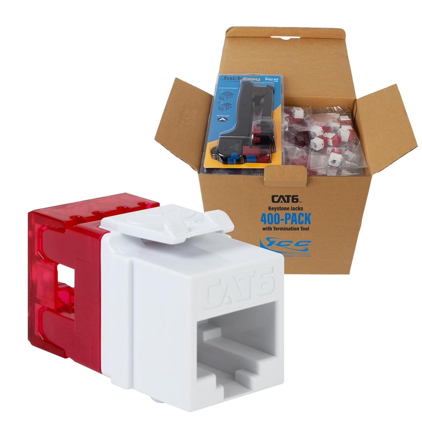 ICC CAT6 Keystone Jack for High-Power Devices and Easy Termination