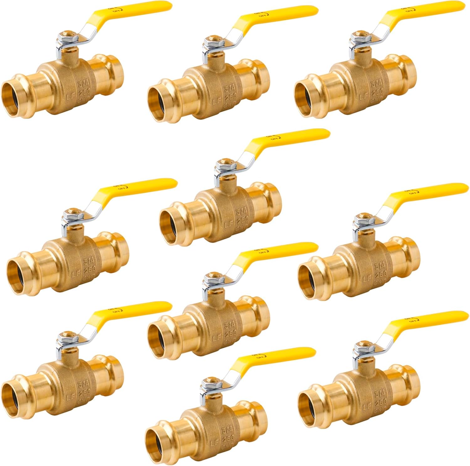 Propress Ball Valve 3/4 Inch Fittings for Copper Plumbing Systems