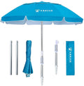 6.5ft Twice Folded Portable Beach Umbrella - Compact Travel Shade