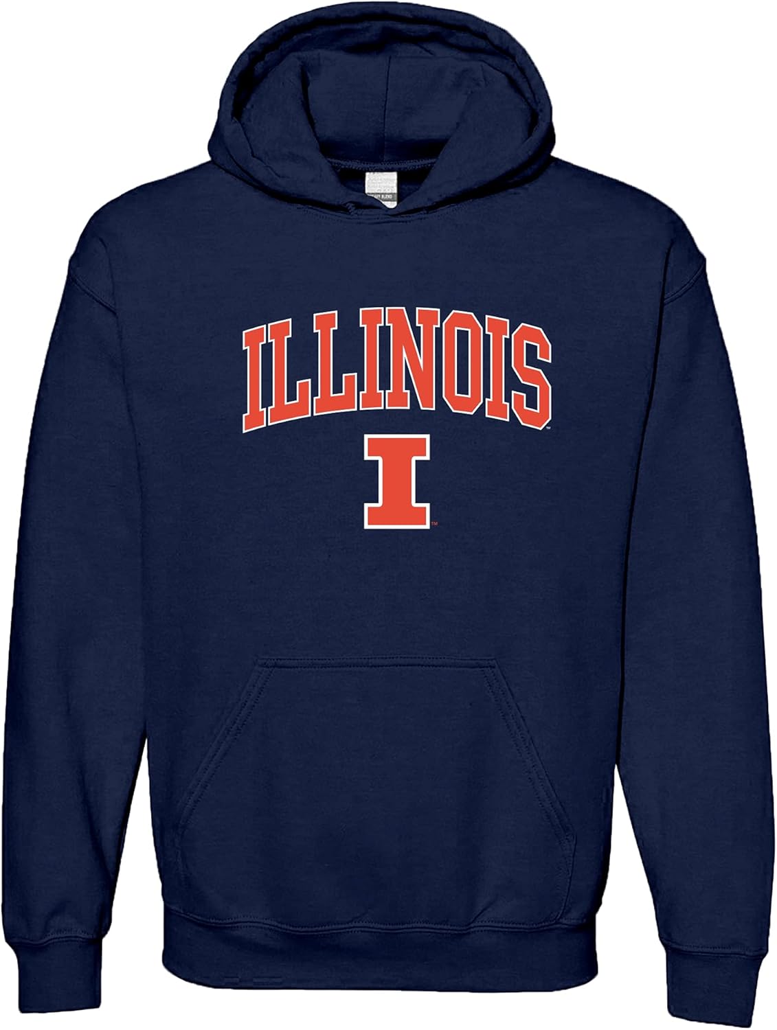 Officially Licensed College Arch Logo Hoodie for Illinois Fans