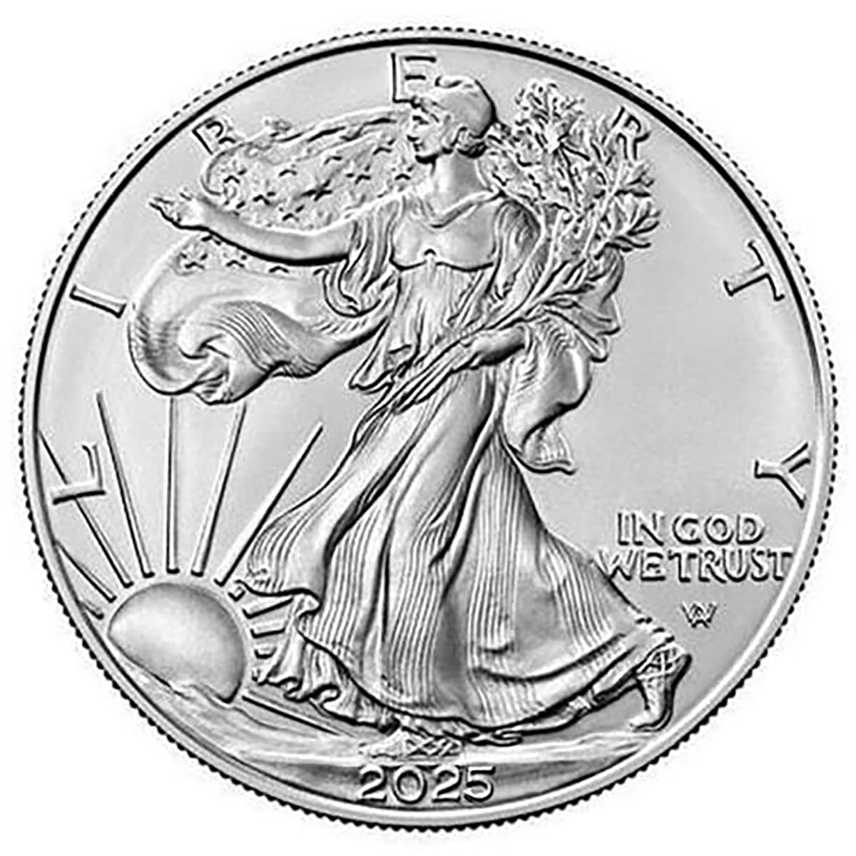 2025 American Silver Eagle .999 Fine Silver with Certificate