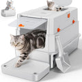 Stainless Steel Litter Box with Lid XL - Odor-Free, Leak-Proof Design