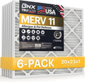 BNX TruFilter 20x23x1 Air Filter MERV 11 for Allergies and Dust
