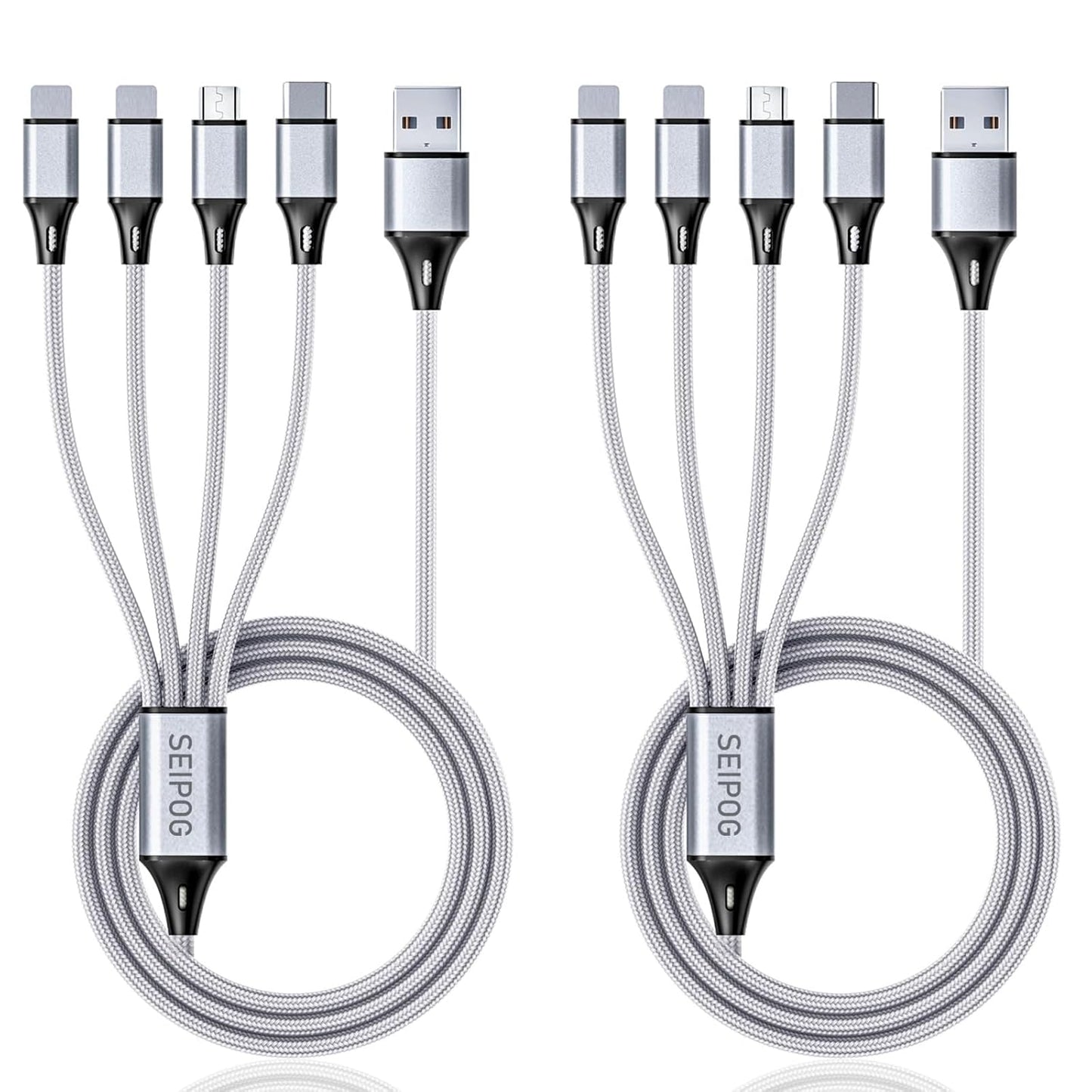 SEIPOG 4in1 Multi Charging Cable - Fast Charge Any Device!