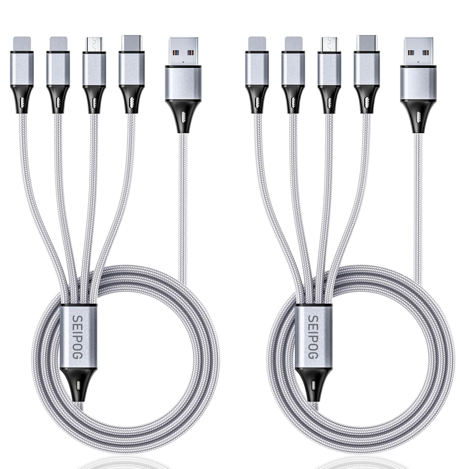 SEIPOG 4in1 Multi Charging Cable - Fast Charge Any Device!