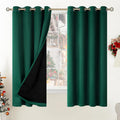 Thermal Insulated 100% Blackout Curtains - Emerald 2 Panels