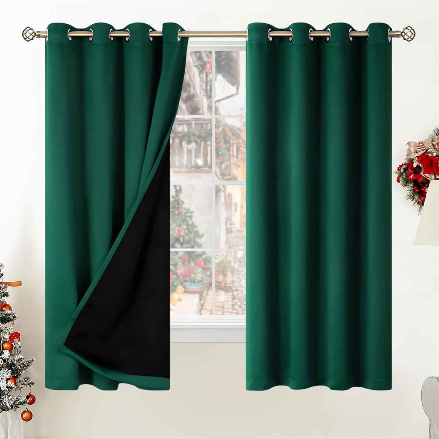 BGment Thermal Insulated Blackout Curtains for Bedroom 52x63