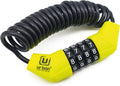 Motorcycle Helmet Cable Lock with 4-Digit Combination - Compact