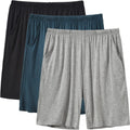 Mens Pajama Shorts Soft Comfortable Lightweight Elastic Drawstring