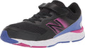 New Balance Kids 680 V6 Hook and Loop Running Shoe for Girls