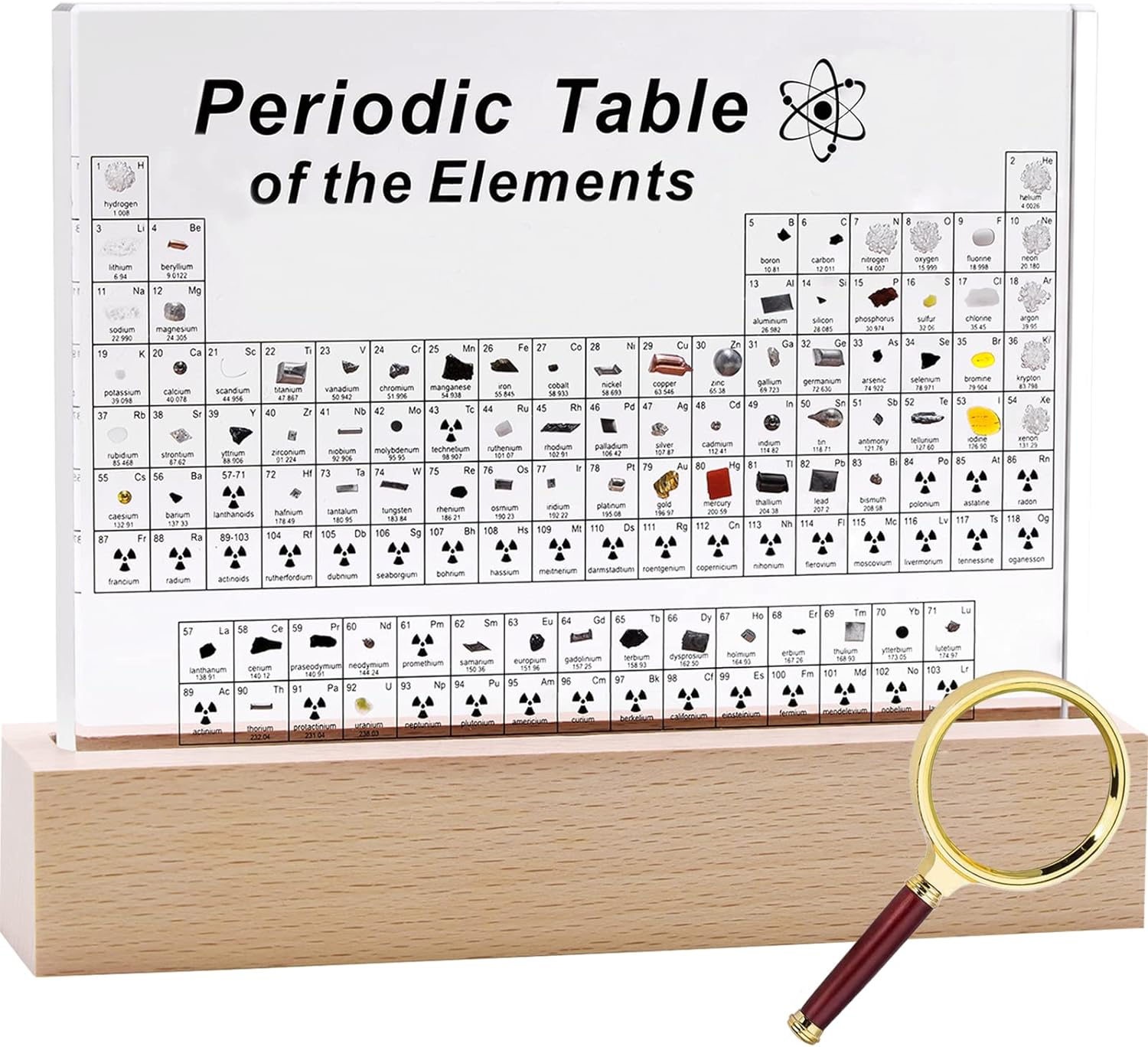 SETHVILL Periodic Table with 83 Real Elements for Learning