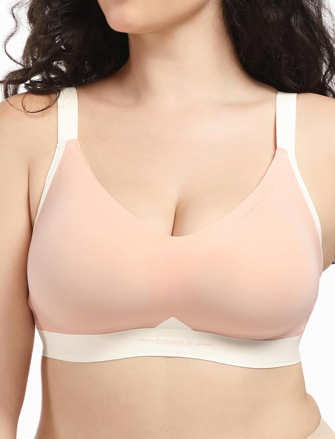 COMFELIE Seamless Wireless Bra for Busty Women - Comfort & Support