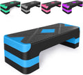 Adjustable Workout Aerobic Stepper - 3-Height Fitness Platform