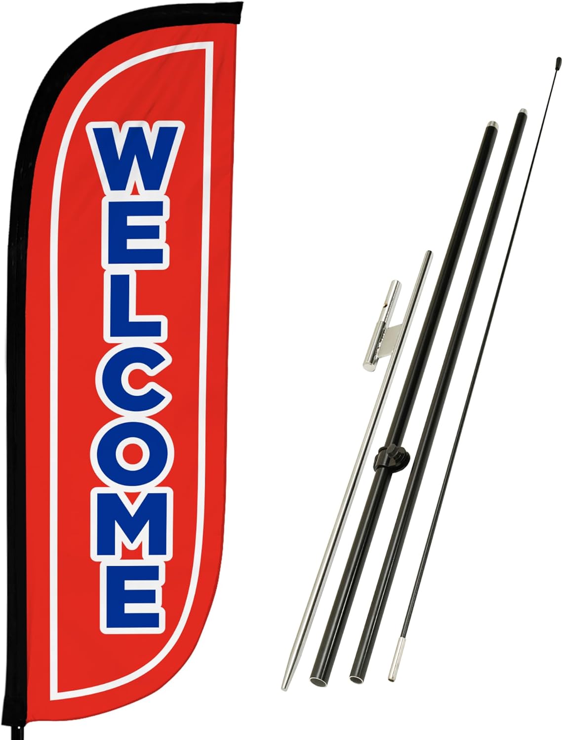 LookOurWay Feather Flag Pole Kit for Business Promotion Events