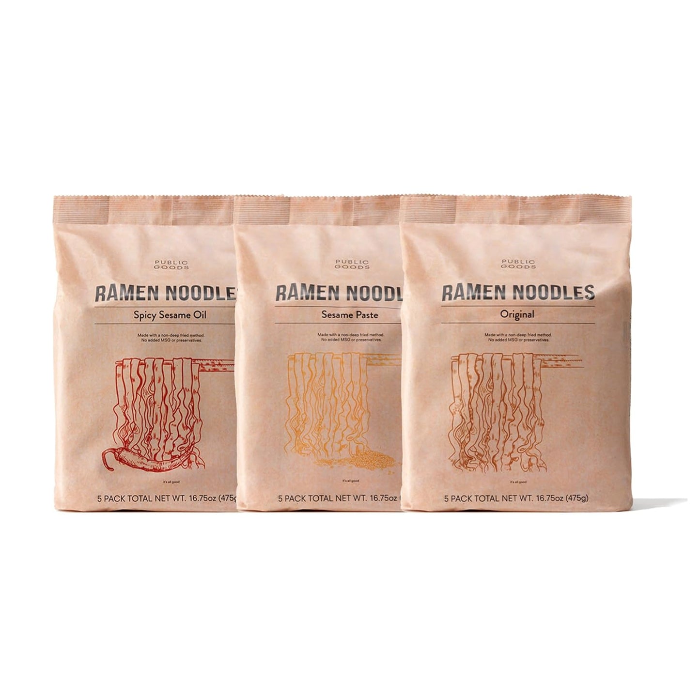 Public Goods Ramen Noodles - Healthy Vegan Instant Noodles