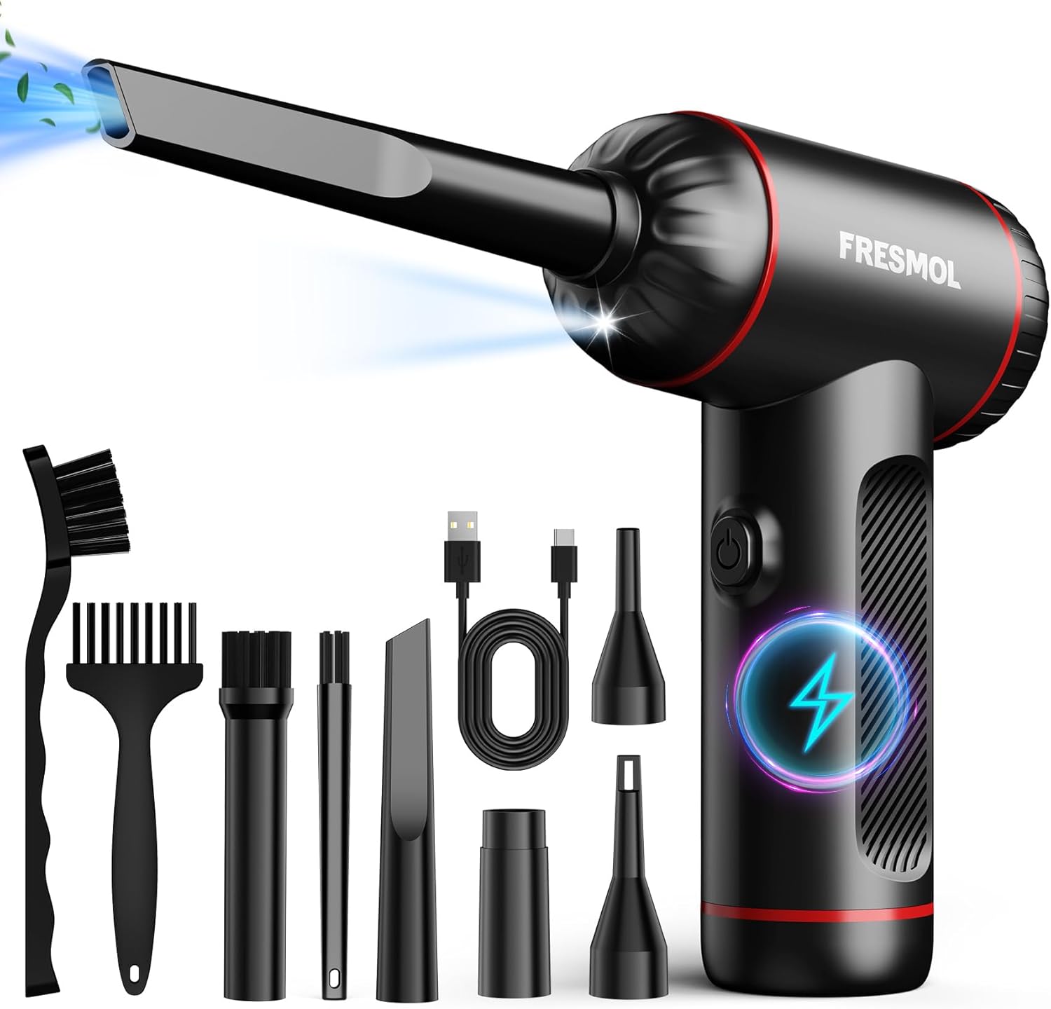 Compressed Air Duster with 100000RPM for Effective Cleaning
