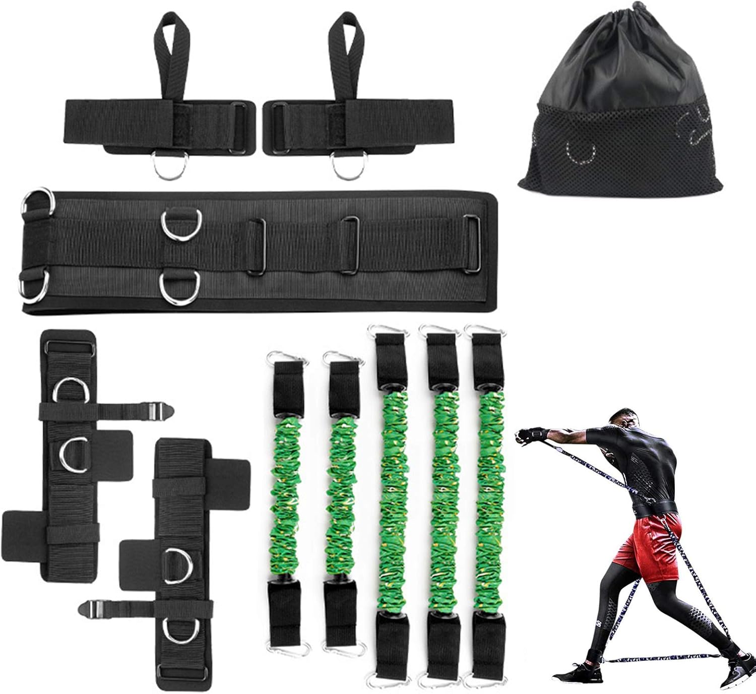 Boxing Resistance Bands Set for Speed and Agility Training