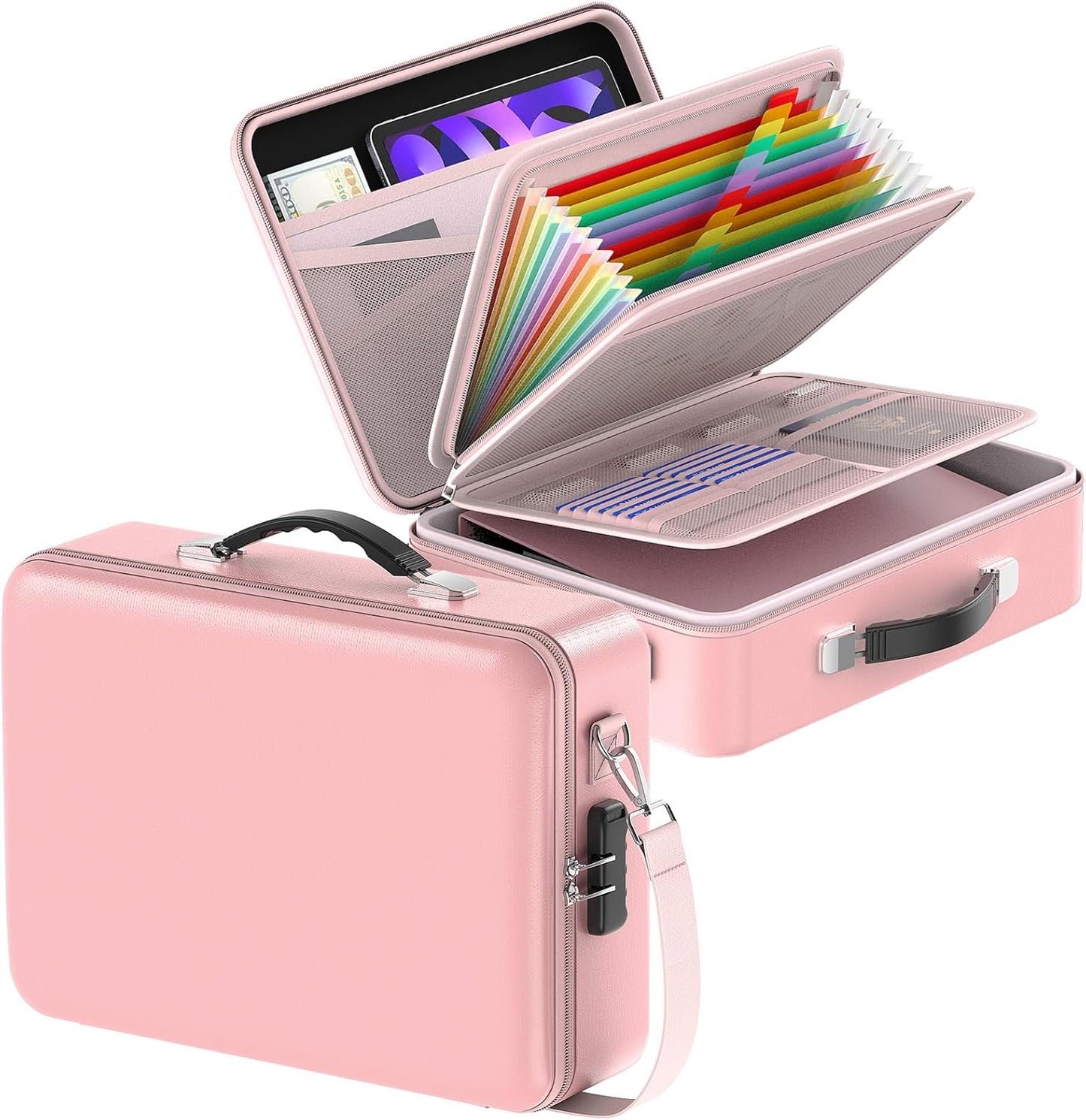 Fireproof Document Organizer Box with Lock for Home Office Use