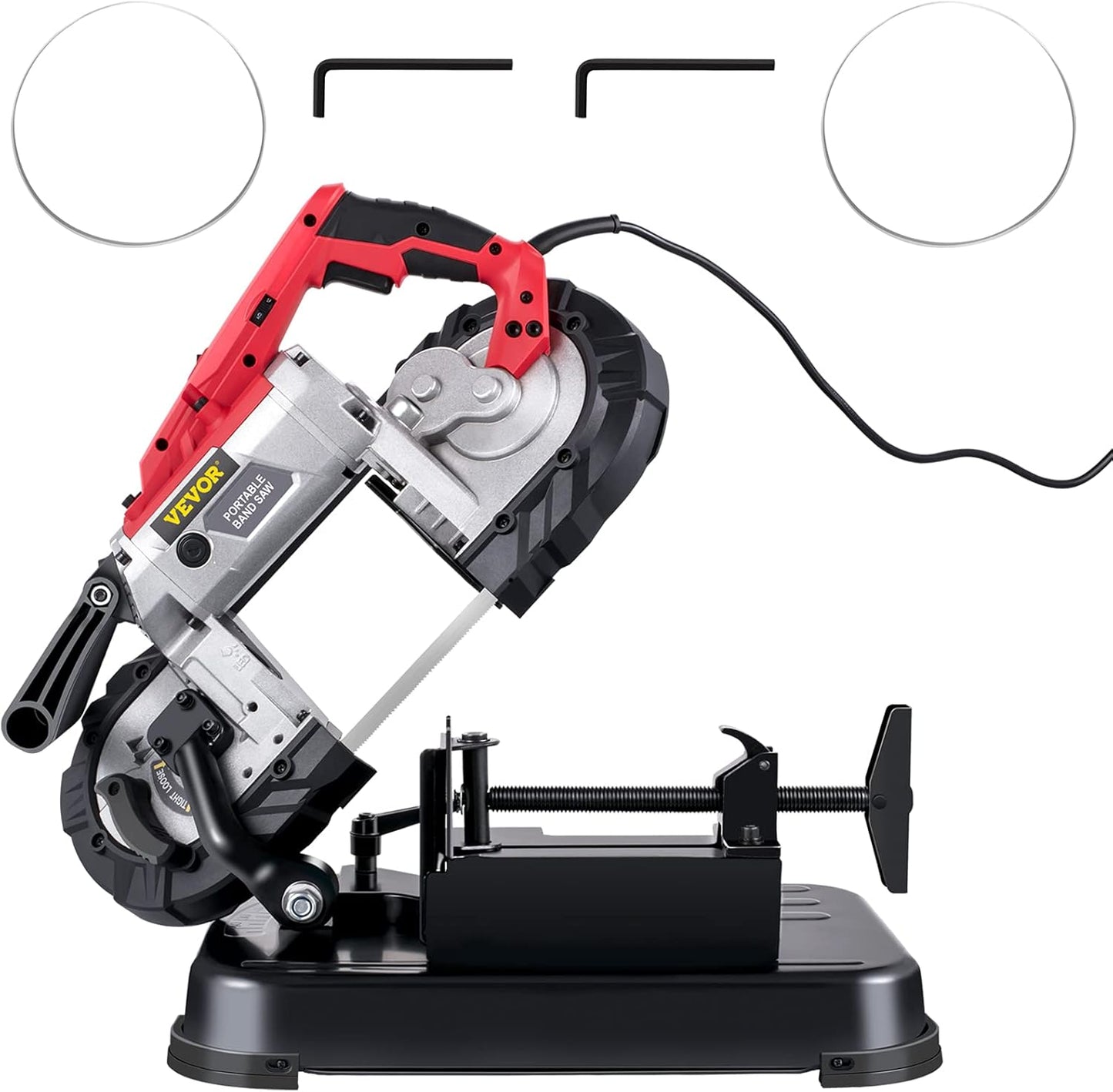 VEVOR Portable Band Saw with 5 Inch Cutting Capacity for Metal