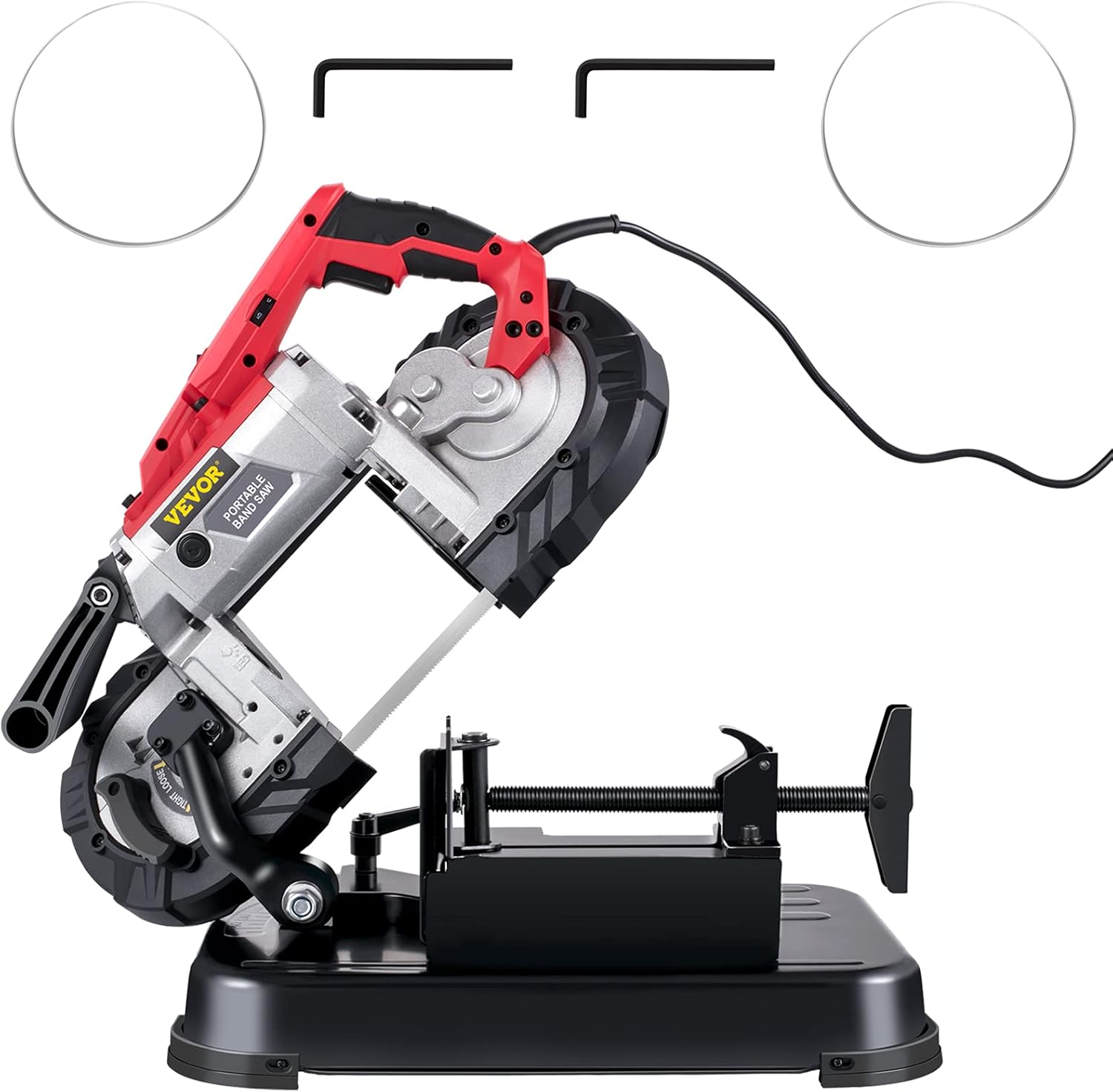 VEVOR Portable Band Saw with 5 Inch Cutting Capacity for Metal
