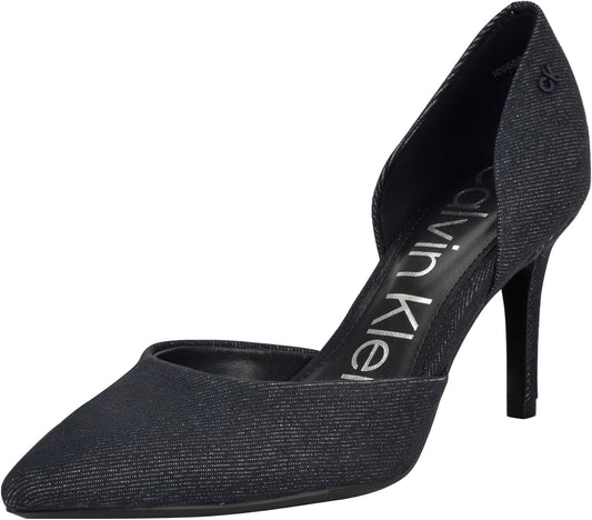 Calvin Klein Womens Gloria Dress Heels with Modern Block Heel