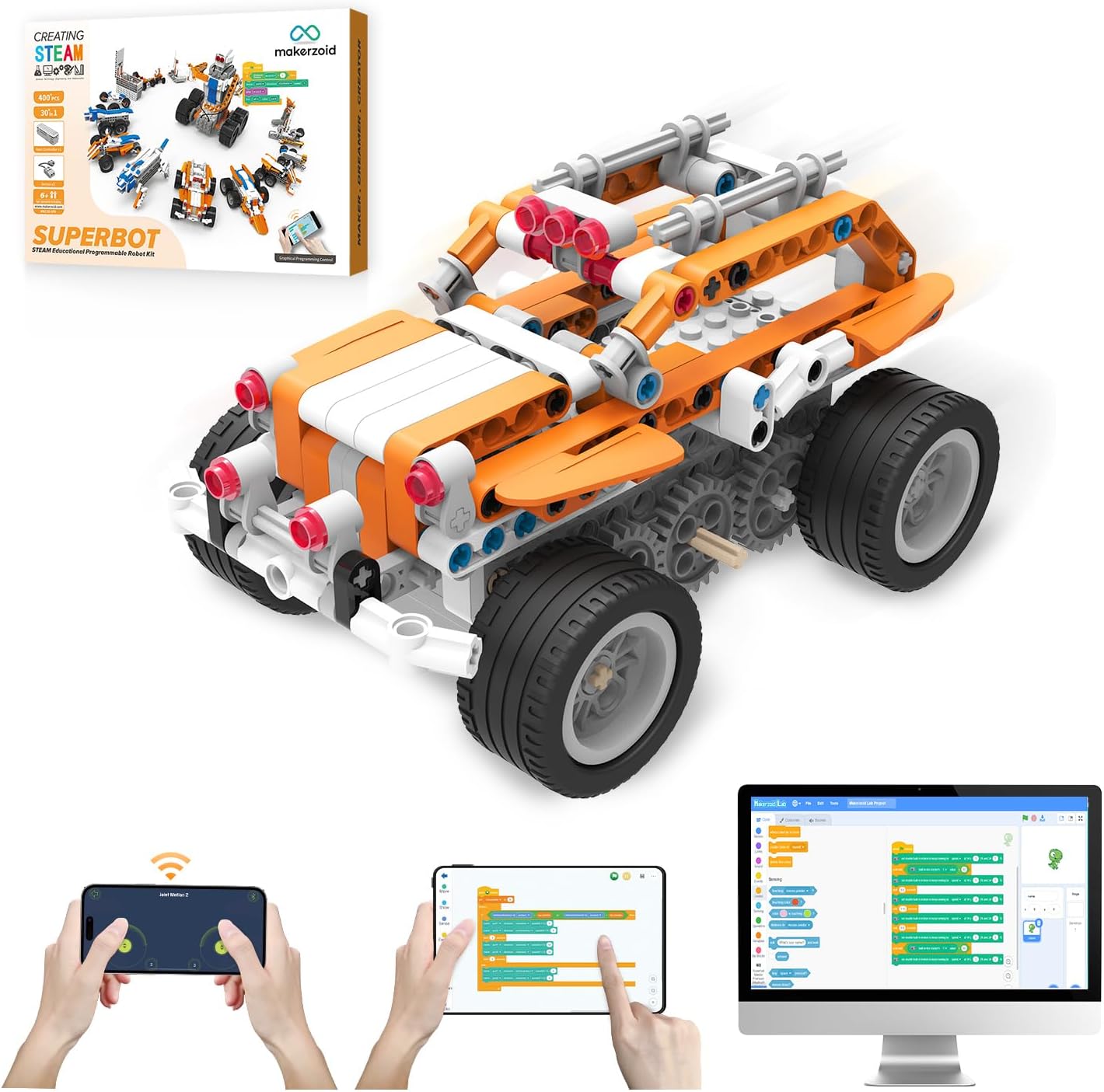 26-in-1 STEM Coding Jeep Kit - Educational Robotics Fun!
