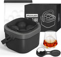 Clear Ice Ball Maker Mold for Whiskey - Crystal Clear 2.4 in Spheres