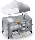 4 in 1 Baby Bassinet with Mattress and Mosquito Net - Pack and Play