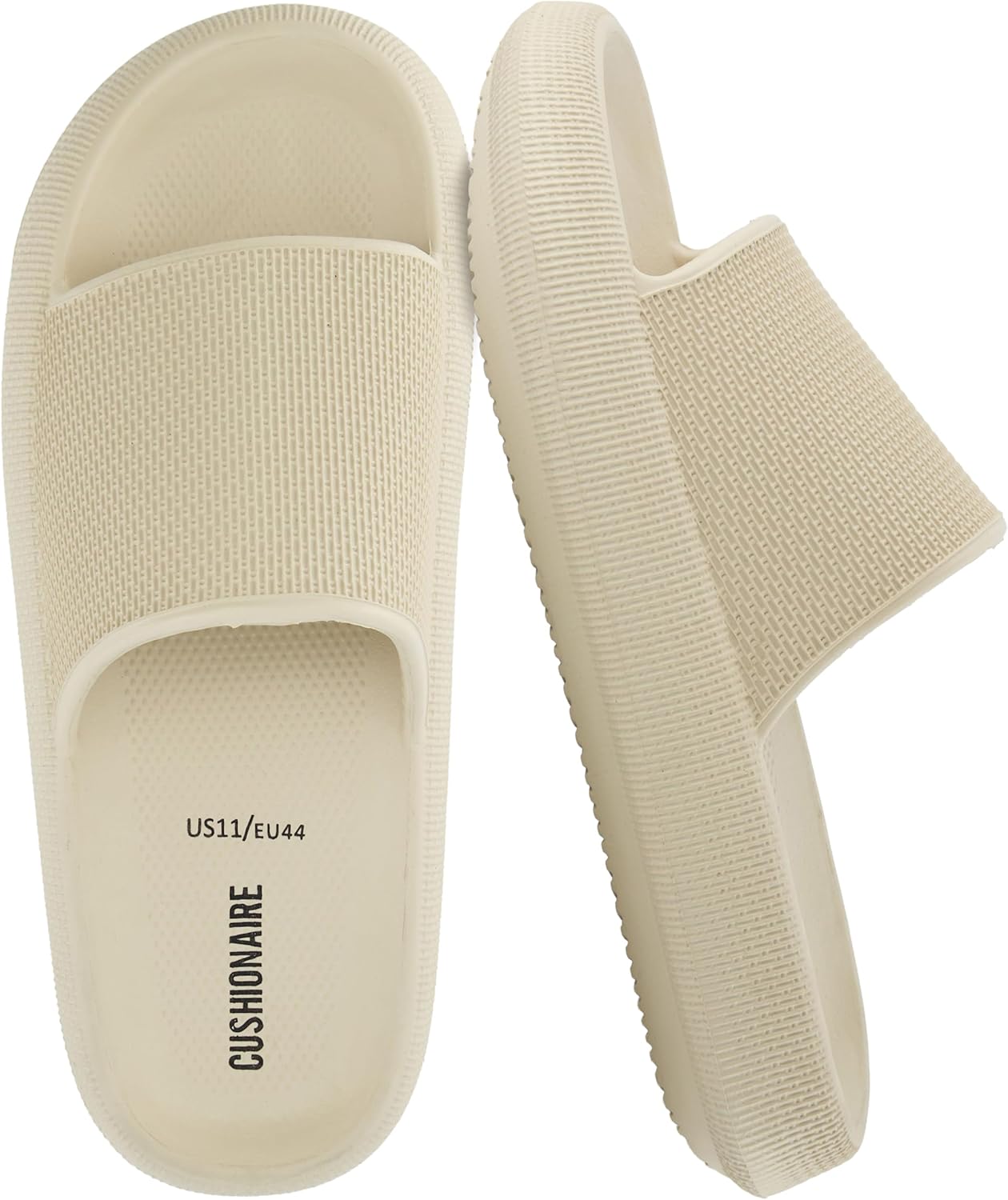 CUSHIONAIRE Feather EVA Mens Sandals for Ultimate Comfort