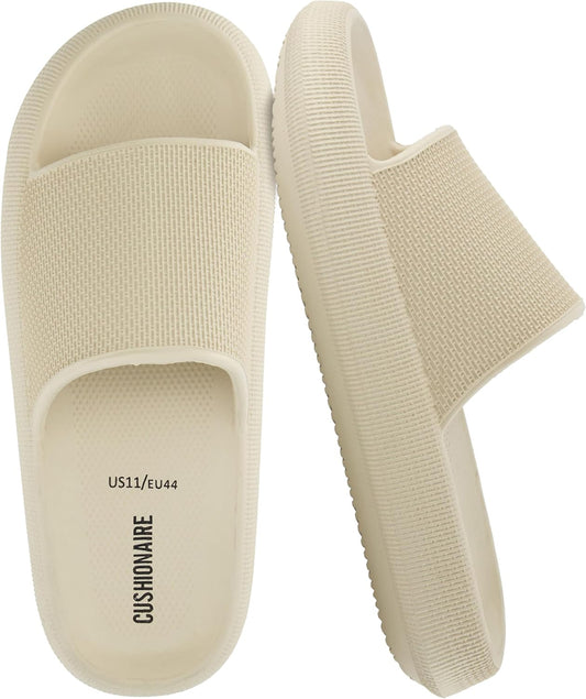 CUSHIONAIRE Feather EVA Mens Sandals for Comfort and Style