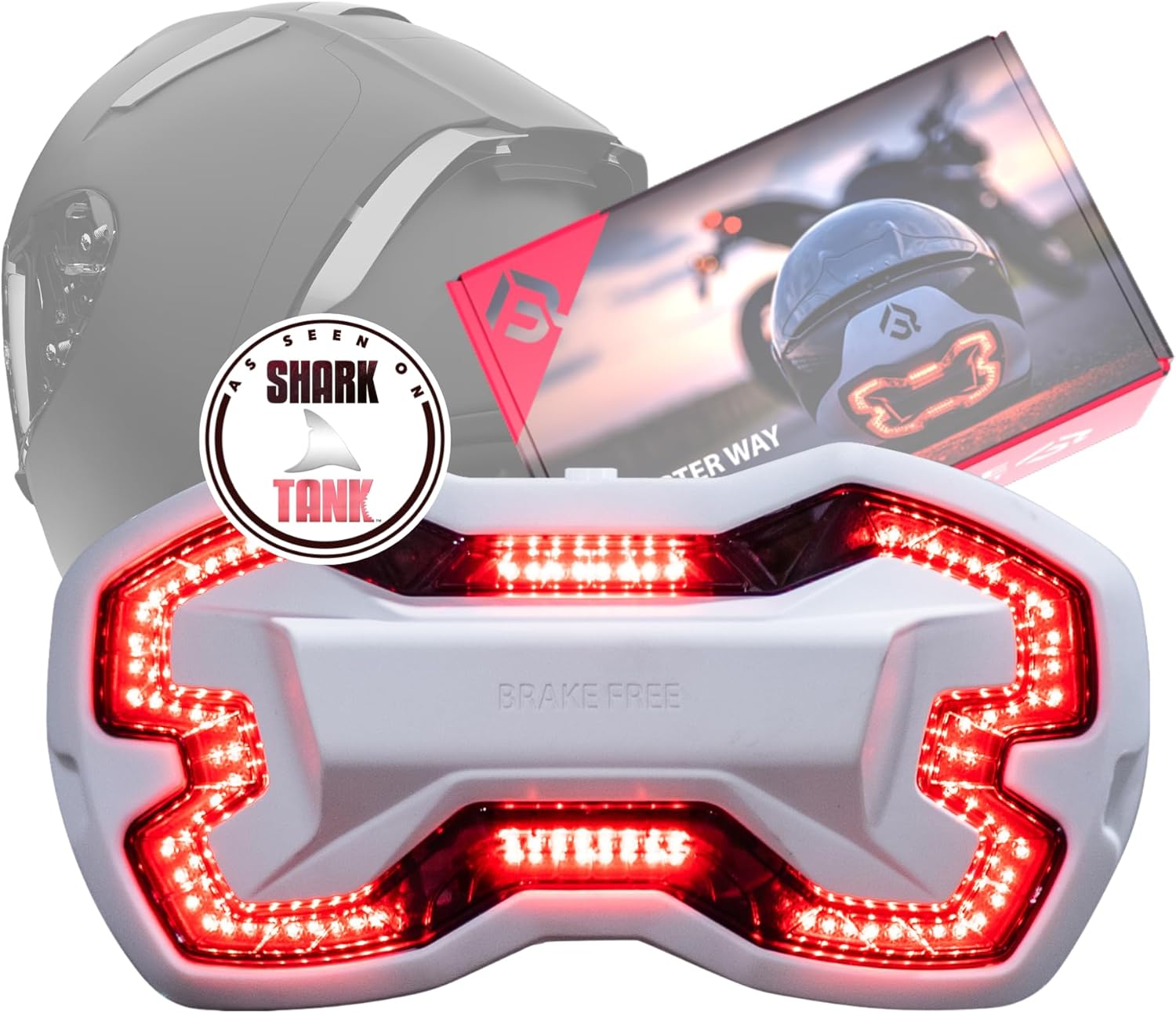 Brake Free Helmet Light - Smart Wireless Motorcycle Visibility