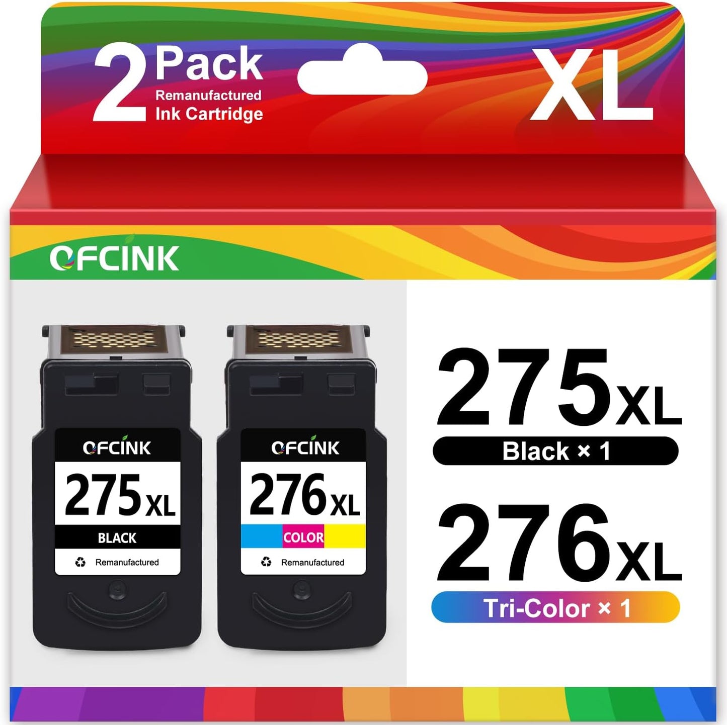 PG-275XL CL-276XL Compatible Ink Cartridges for Canon Printers