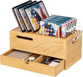 Bamboo Charging Station for Multiple Devices (Natural, L) - Desk Dock