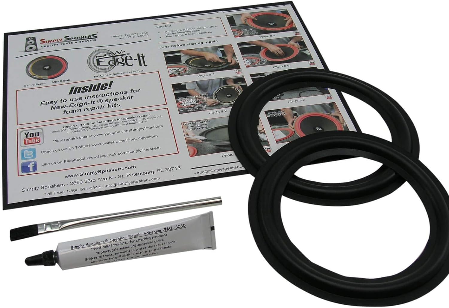 6.5 Inch Speaker Repair Kit for Toyota and Lexus Vehicles