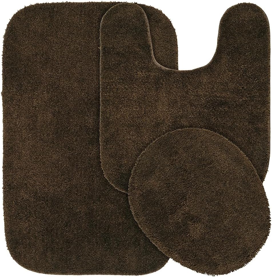 Garland Rug Traditional Nylon Washable 3 Piece Set for Comfort