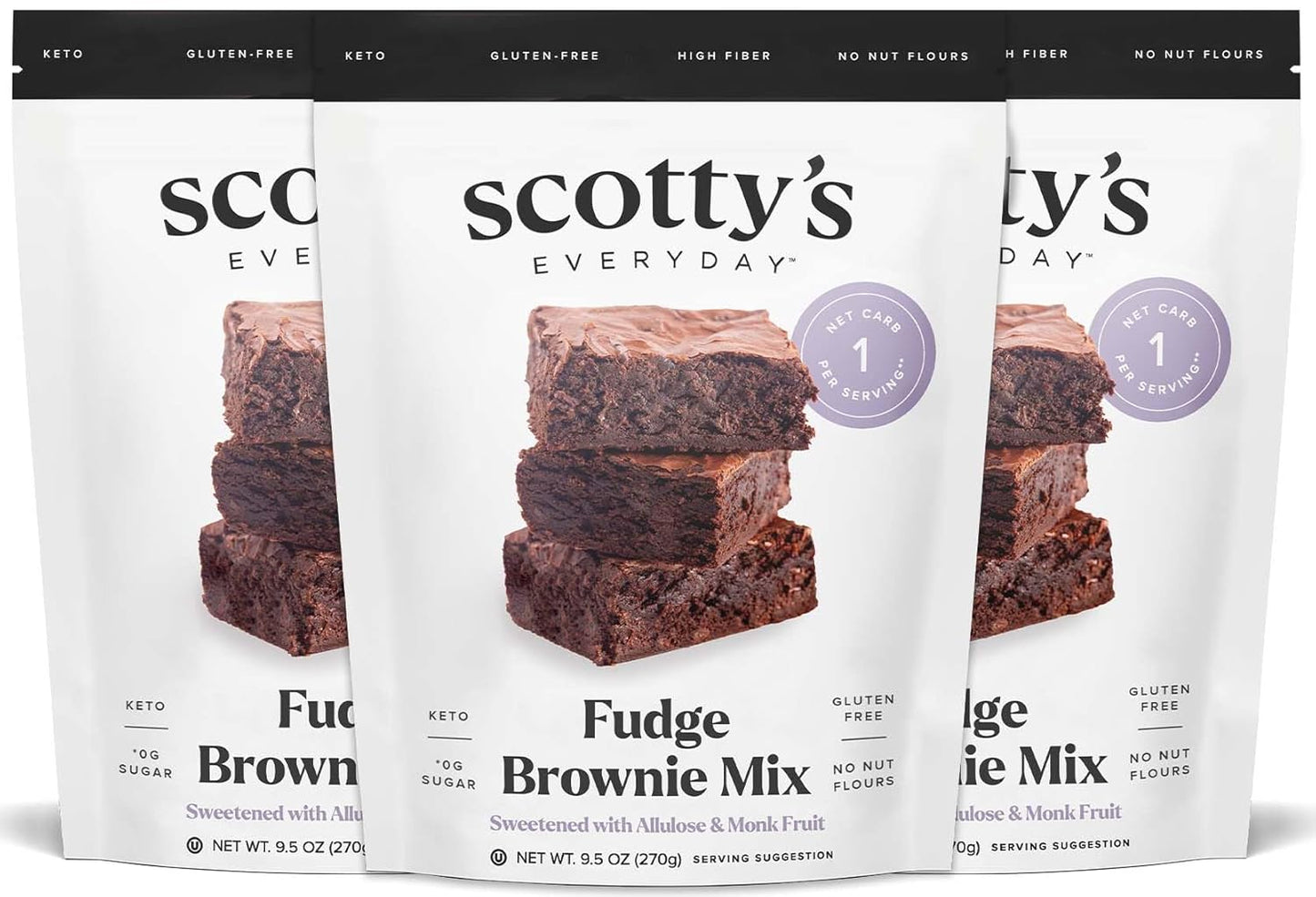 Keto Fudge Brownie Mix - 1g Net Carbs, Gluten-Free Treats