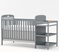 3-in-1 Baby Crib with Changing Table Combo - Convertible Full Size