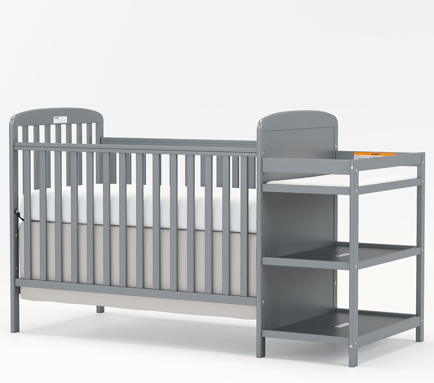 3-in-1 Baby Crib with Changing Table Combo for Safe Nursery