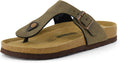 CUSHIONAIRE Women's Leah Cork Footbed Sandal for Stylish Summer Wear