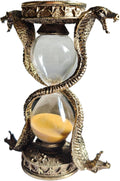 Mythological Fantasy Snake Hourglass 15 Minutes - Gothic Tabletop
