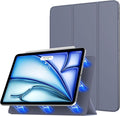 TiMOVO Magnetic Trifold Stand Case - Grey Purple