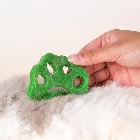 Reusable Pet Hair Remover Set x4 - Green/Orange