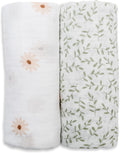Lulujo Baby Swaddle Blankets - Soft Breathable Cotton Muslin Set