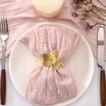 50 Pack Dusty Pink Cheesecloth Napkins 21x21 in - Reusable Fall Set