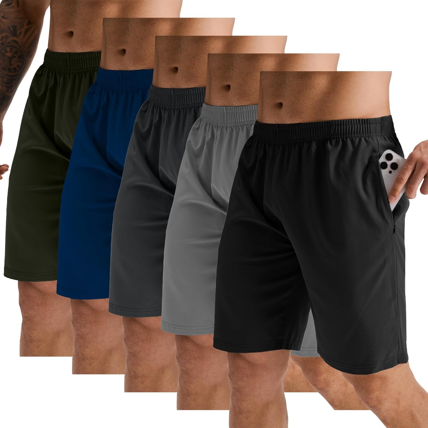GYM REVOLUTION Men's Workout Running Gym Training Shorts Review