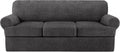 4 Piece T Cushion Sofa Slipcovers Stretch Couch Cover - Plush Fit