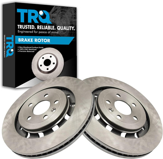 TRQ Front Disc Brake Rotor Kit for Ford Lincoln Vehicles