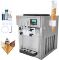 VEVOR Soft Serve Ice Cream Maker - 2+1 Flavor, 5 Gal/H Output